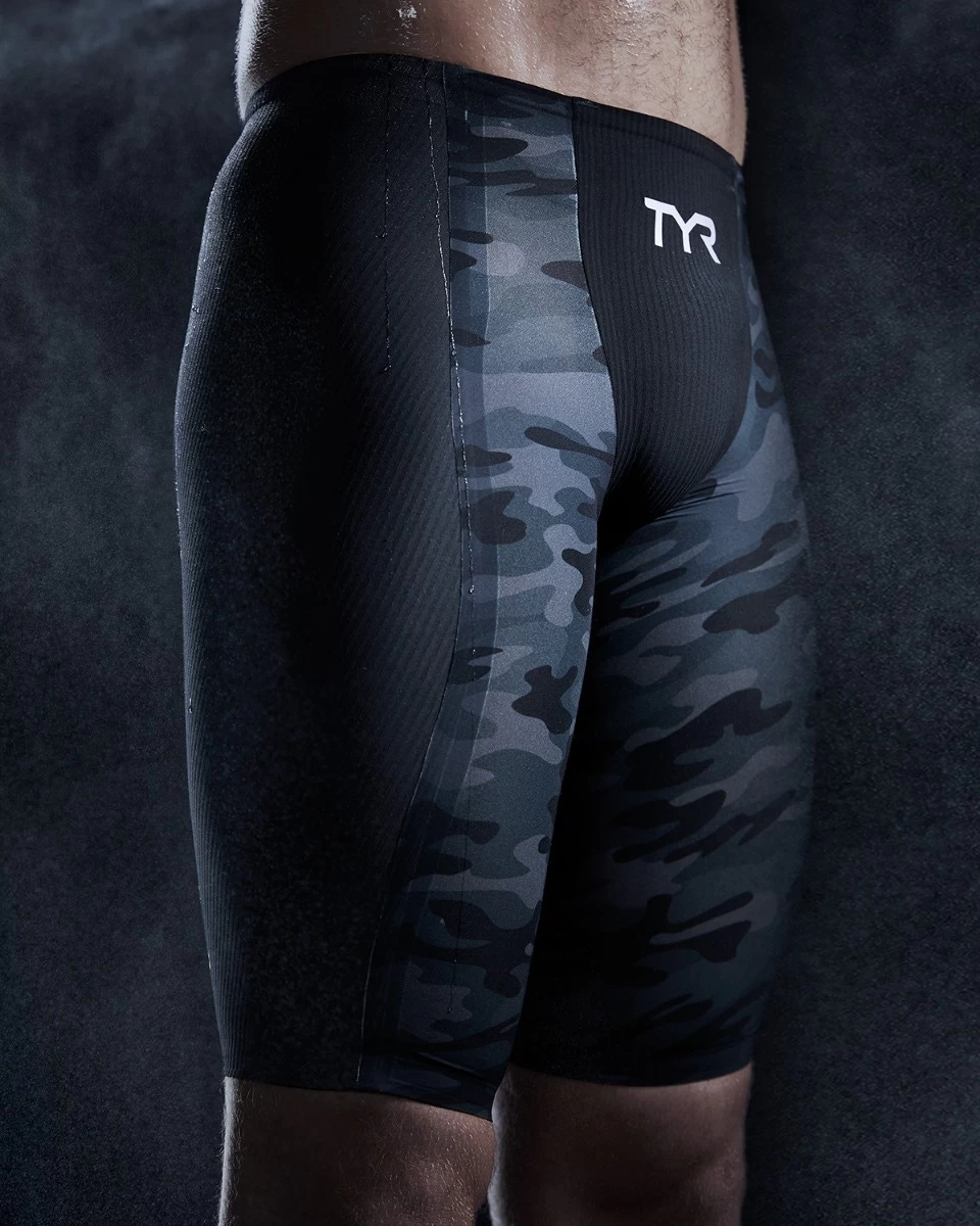 TYR Men's Shockwave High-Waist Jammer Swimsuit - Camo