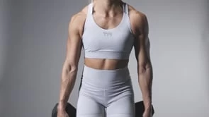 TYR Base Kinetic™ Women's Crossback Sports Bra - Heather - Image 11