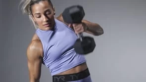 TYR Base Kineticâ„¢ Women's Cropped High Neck Tank - Solid - Image 11