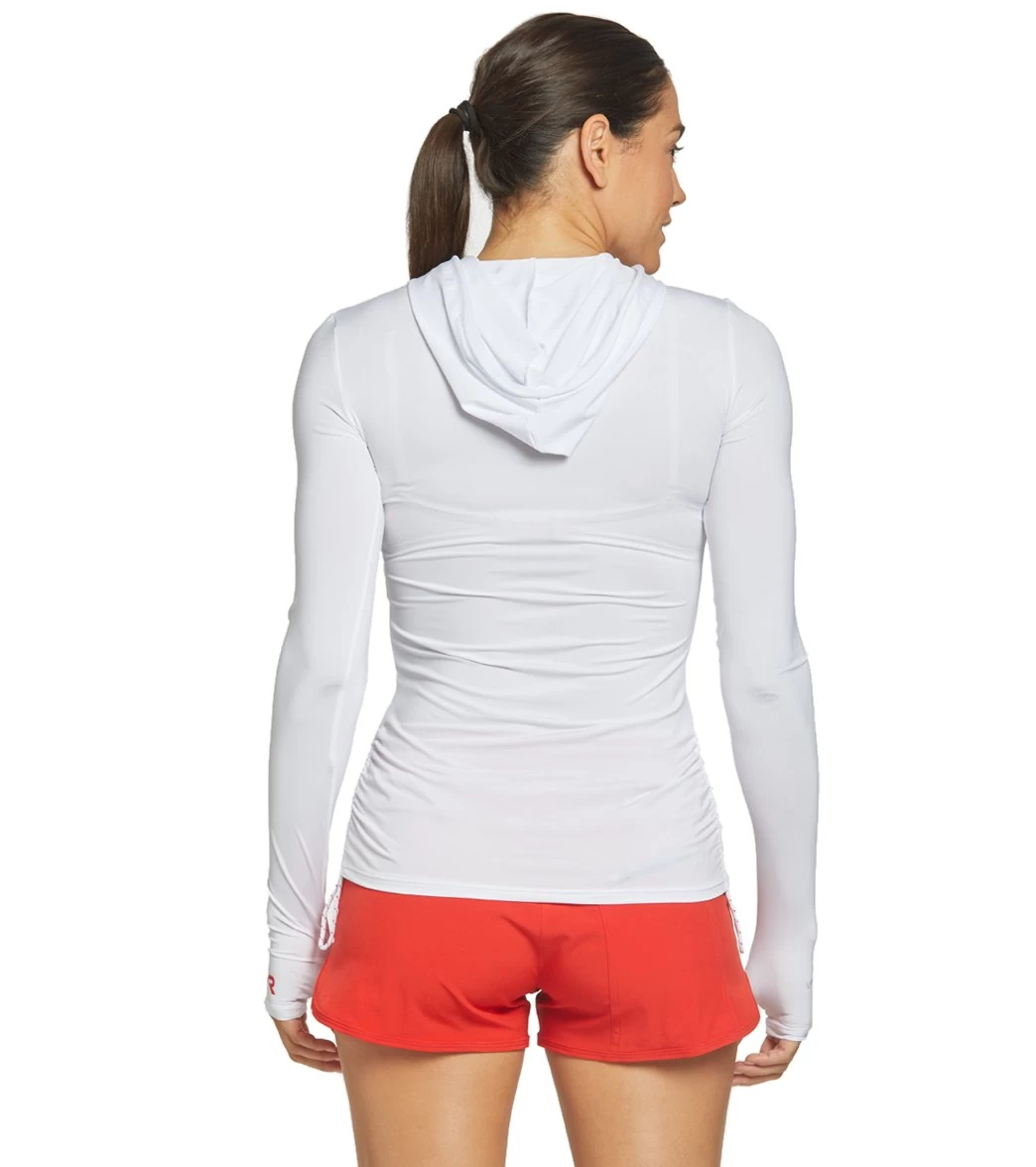 TYR Women's Guard Long Sleeve Rashguard Hoodie - Image 3