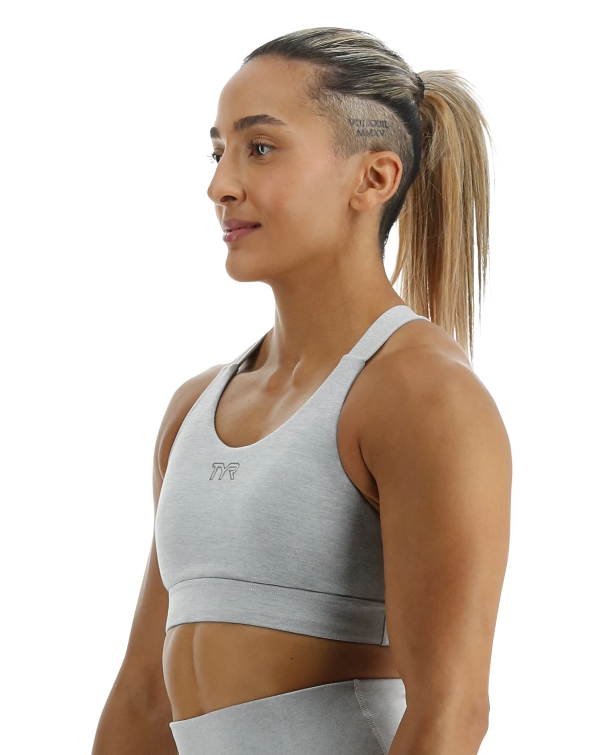TYR Base Kinetic™ Women's Crossback Sports Bra - Heather - Image 3