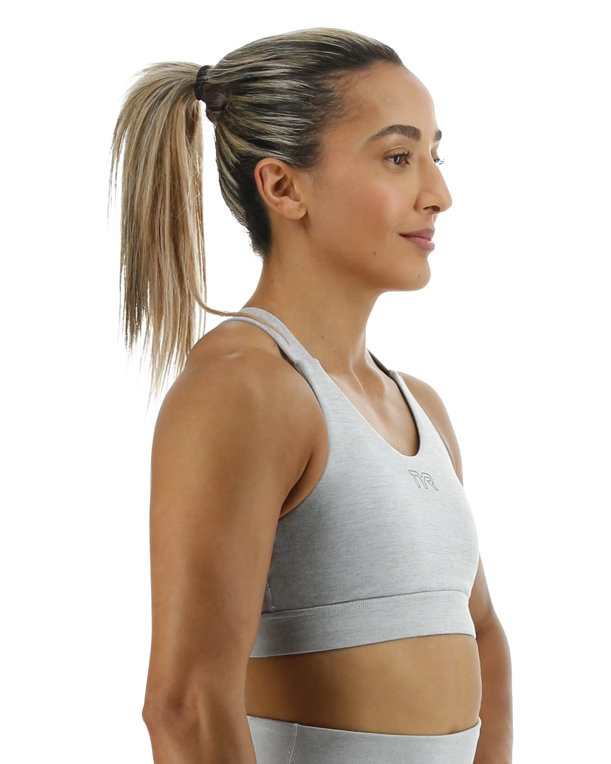 TYR Base Kinetic™ Women's Crossback Sports Bra - Heather - Image 6