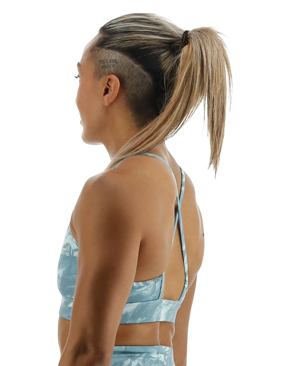 TYR Base Kineticâ„¢ Women's High Neck Sports Bra - Aqueous - Image 4