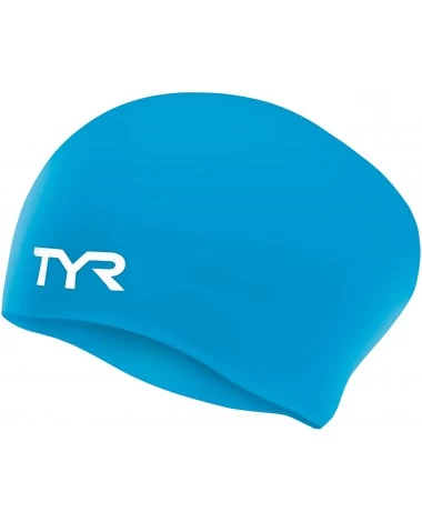TYR Long Hair Wrinkle-Free Silicone Swim Cap - Image 4