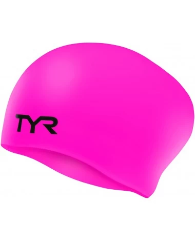 TYR Long Hair Wrinkle-Free Silicone Swim Cap - Image 6