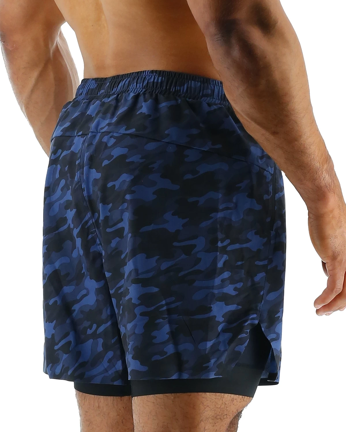 TYR Hydrosphere™ Men's Lined 6" Momentum Shorts - Midnight Camo - Image 5