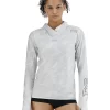 TYR SunDefense™ Women's Vented Hooded Shirt - Camohex