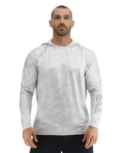 TYR SunDefense⢠Men's Vented Hooded Shirt - Camohex
