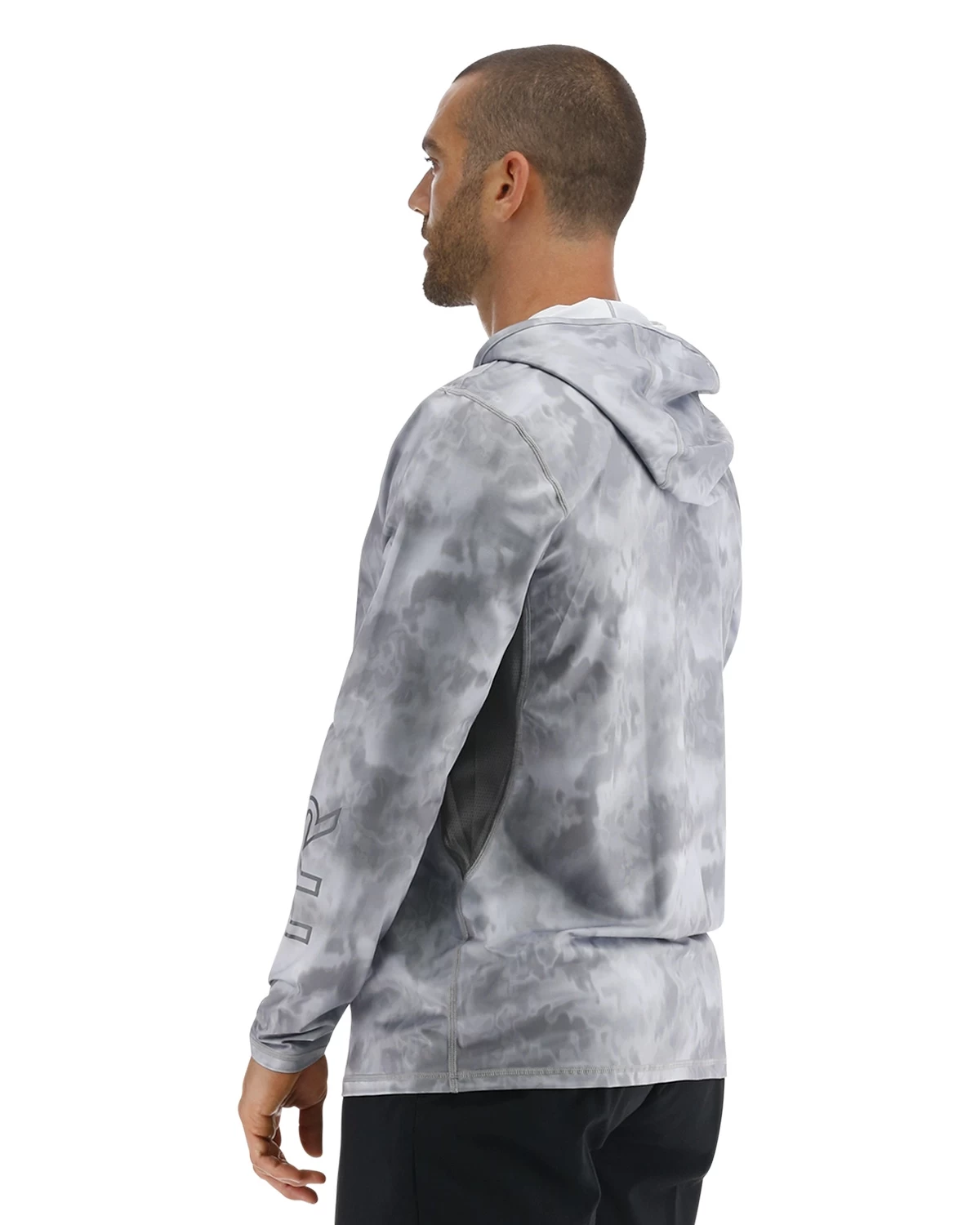 TYR SunDefense⢠Men's Vented Hooded Shirt - Turbulent - Image 3