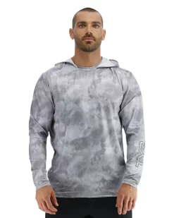 TYR SunDefense⢠Men's Vented Hooded Shirt - Turbulent