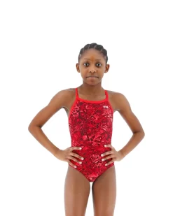 TYR Durafast LiteĀ® Girls' Diamondfit Swimsuit - Nebulous