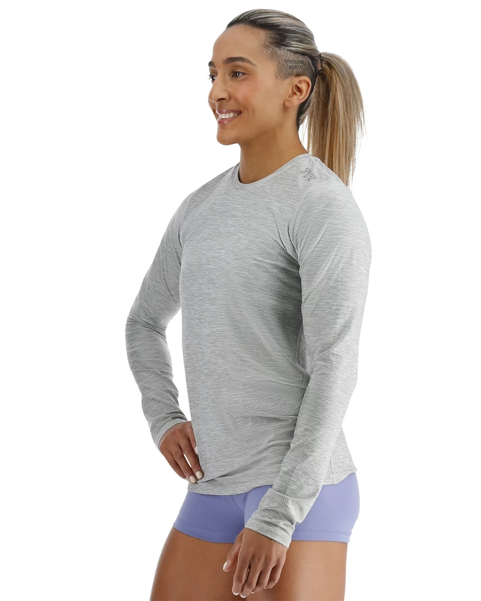 TYR Airtecâ„¢ Women's Long Sleeve Tee - Solid - Image 13