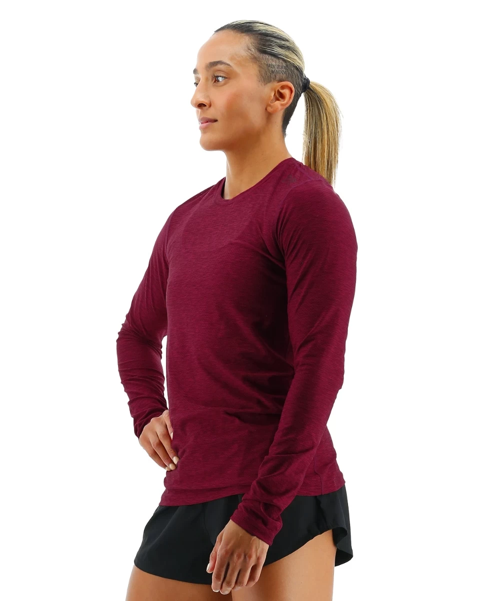 TYR Airtecâ„¢ Women's Long Sleeve Tee - Solid - Image 3