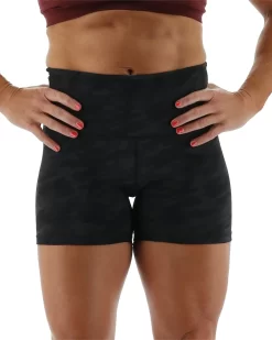 TYR Base Kinetic™ Women's High-Rise 4" Shorts - Blackout Camo