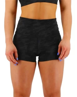 TYR Base Kinetic™ Women's High-Rise 2" Shorts - Blackout Camo