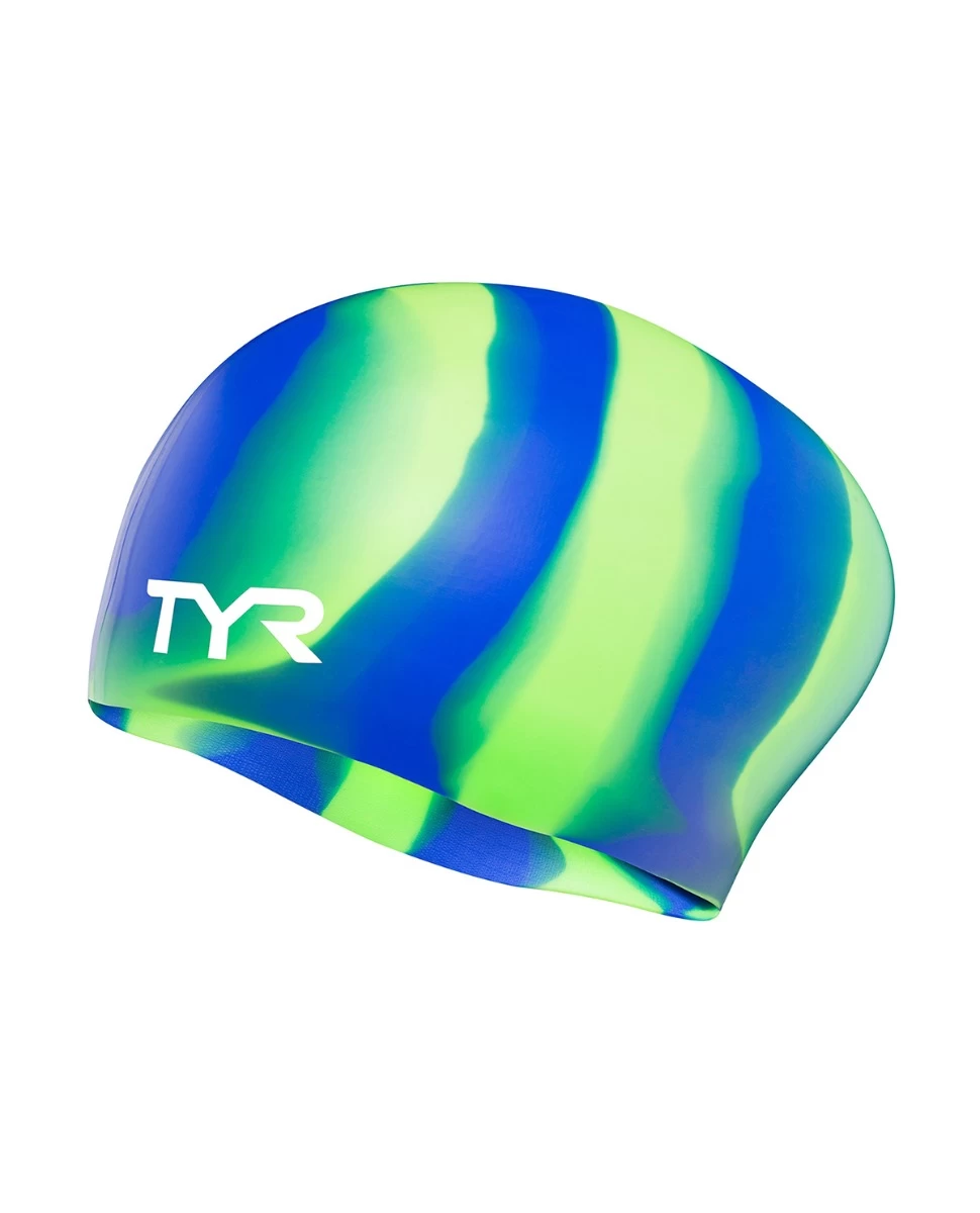 TYR Adult Silicone Long Hair Wrinkle-Free Swim Cap - Image 3