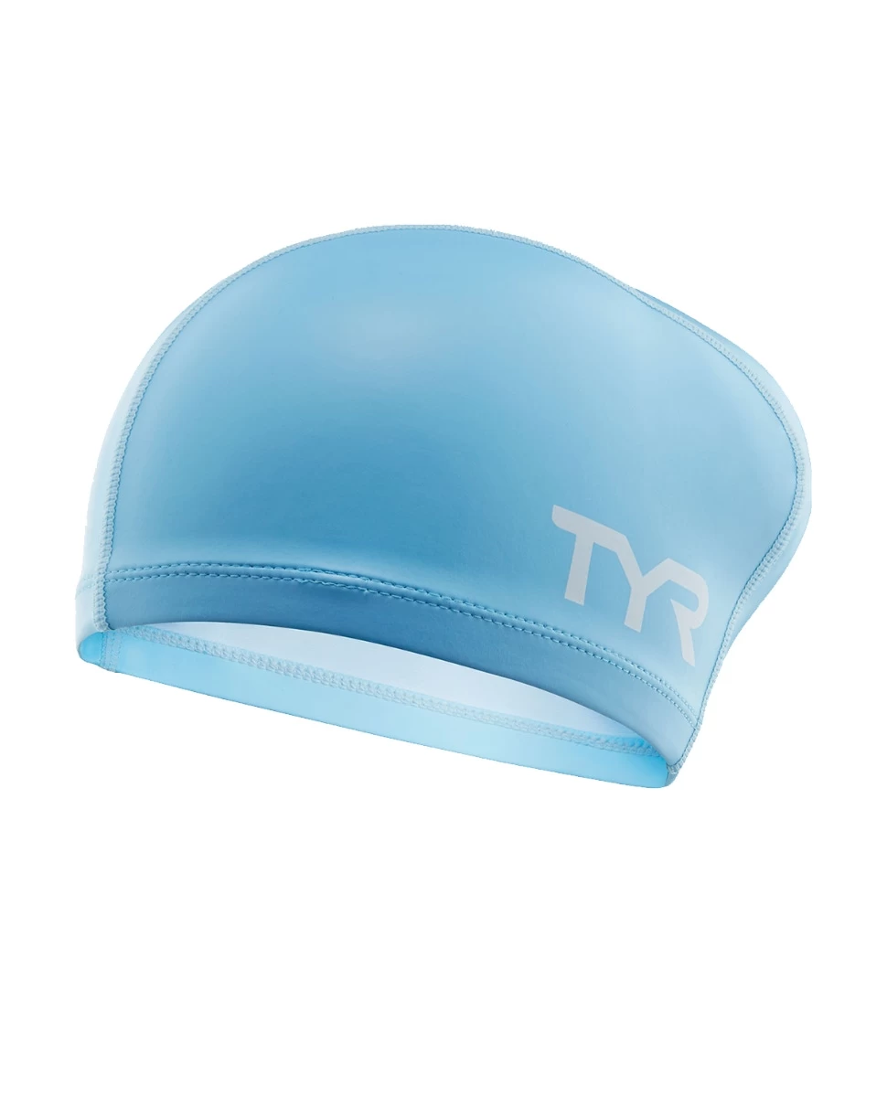 TYR Adult Long Hair Silicone Comfort Swim Cap