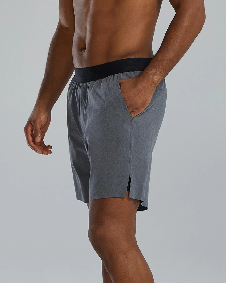 TYR Hydrosphere™ Men's Unlined 7" Unbroken Big Logo Shorts - Solid - Image 3