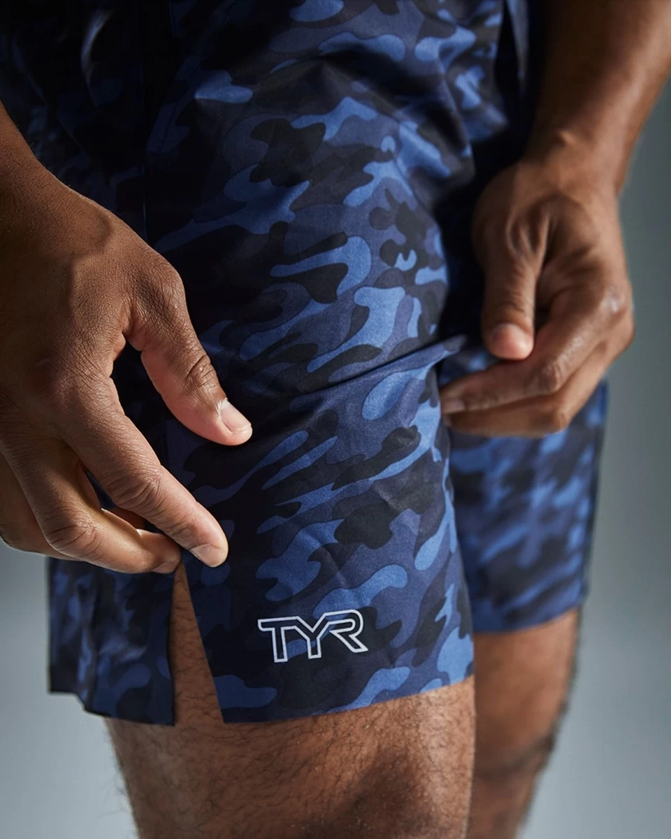 TYR Hydrosphere™ Men's Unlined 7" Unbroken Shorts - Midnight Camo - Image 10
