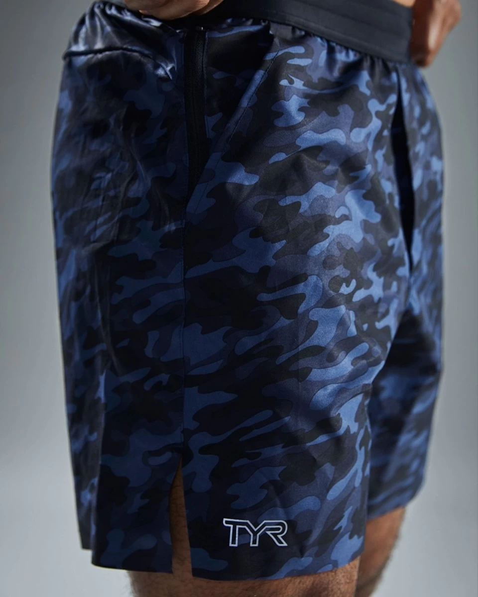 TYR Hydrosphere™ Men's Unlined 7" Unbroken Shorts - Midnight Camo - Image 11