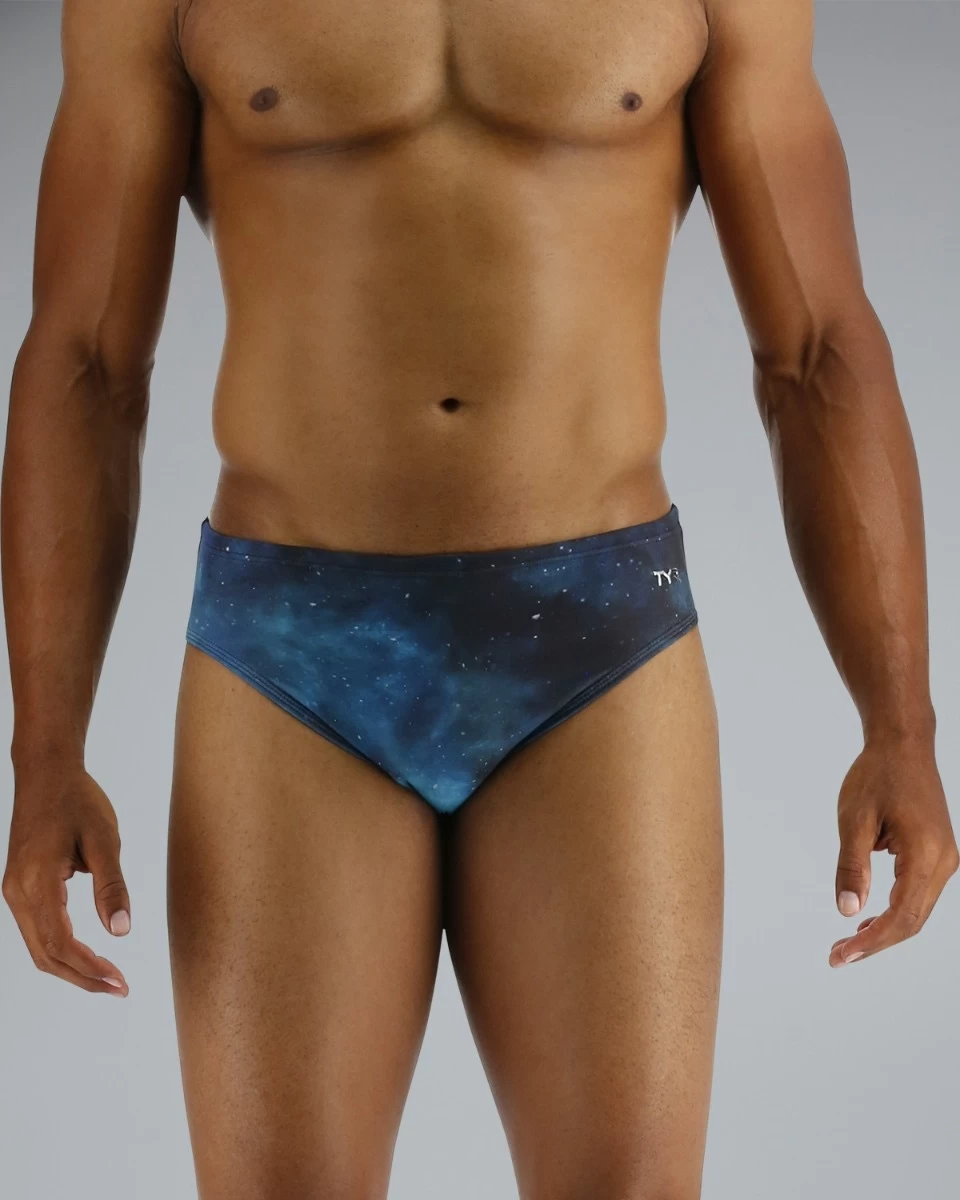 TYR Durafast EliteĀ® Men's Brief Swimsuit - Cosmic Night