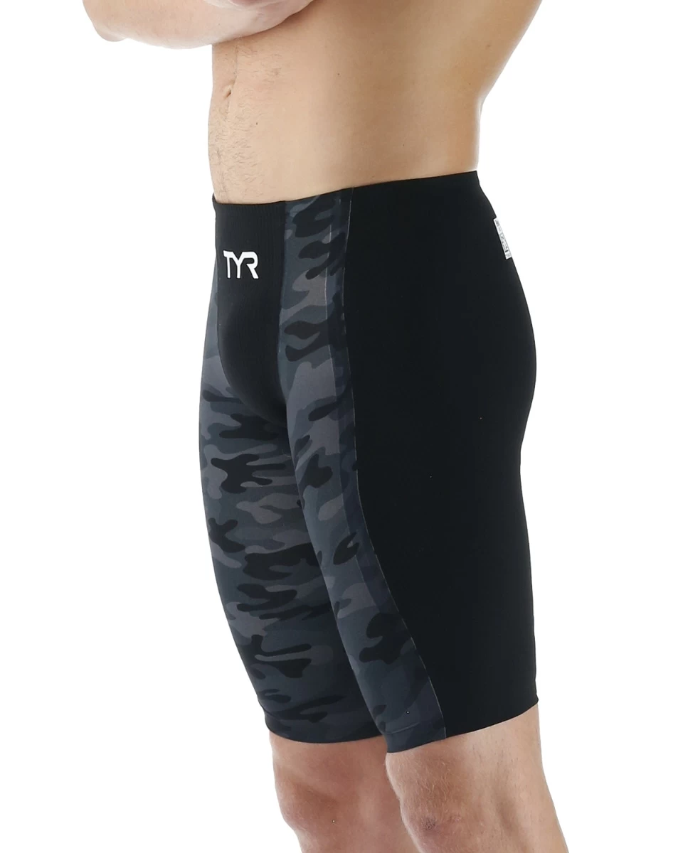 TYR Men's Shockwave High-Waist Jammer Swimsuit - Camo - Image 9