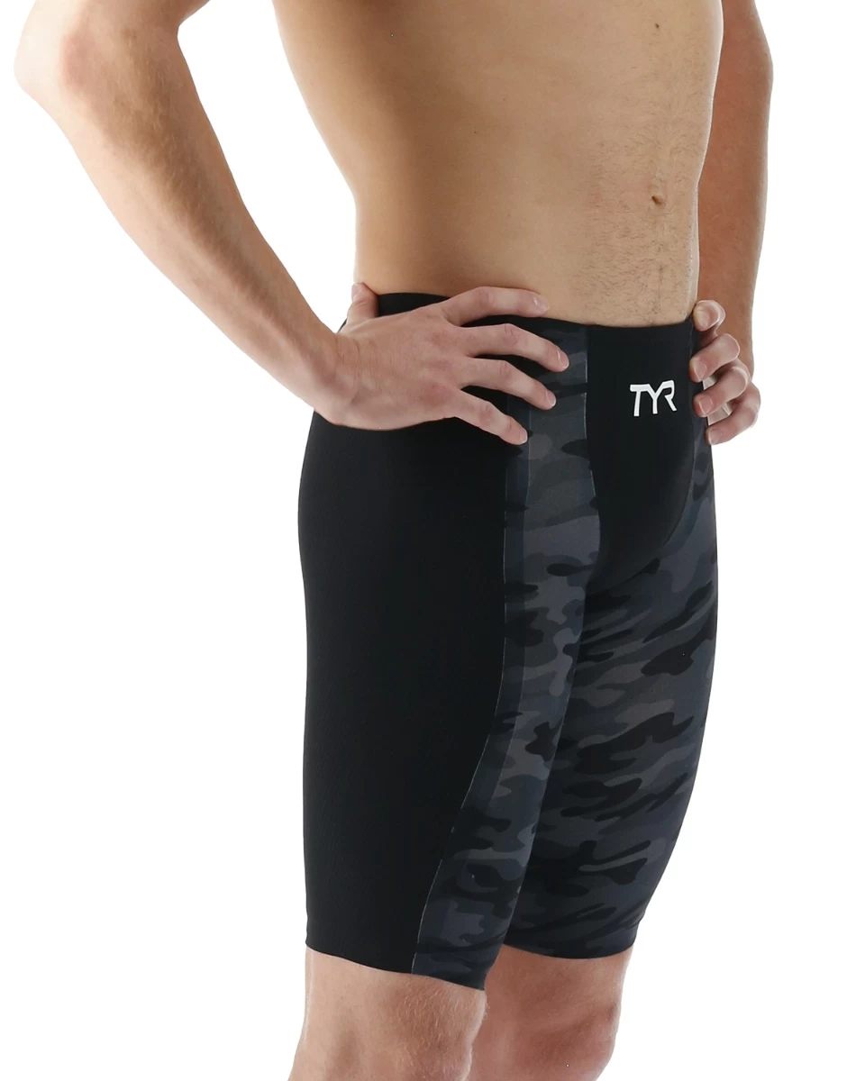 TYR Men's Shockwave High-Waist Jammer Swimsuit - Camo - Image 12