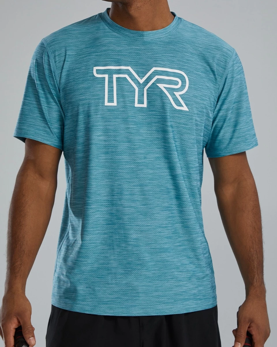 TYR Airtec™ Men's Big Logo Tee - Solid / Heather - Image 5