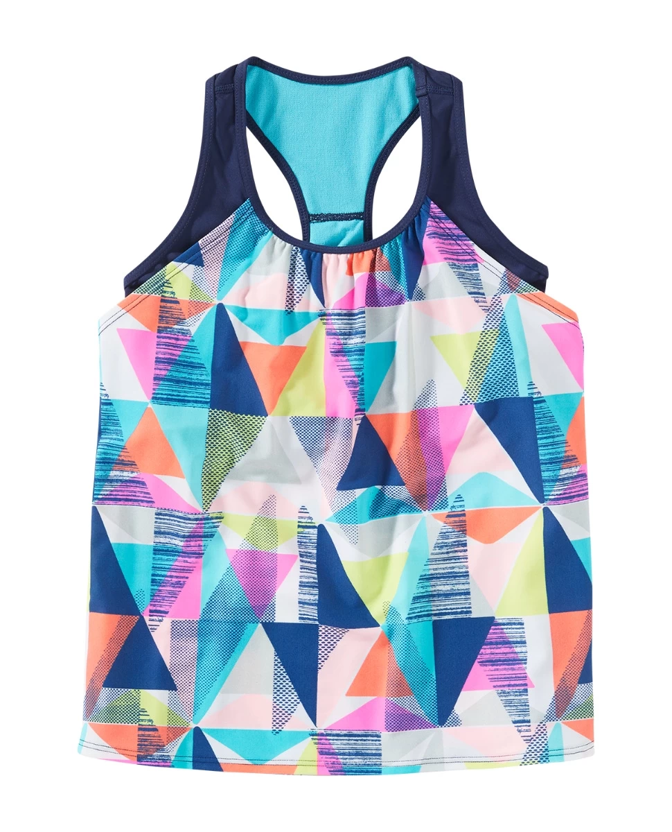 TYR Durafast LiteĀ® Girls' Ava 2-in-1 Tank - Jigsaw