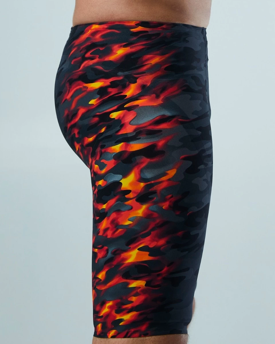 TYR Men’s Venzo™ High-Waist Jammer Swimsuit - Camo Fire - Image 9
