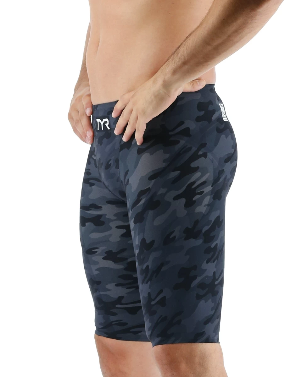 TYR Men’s Venzo™ High-Waist Jammer Swimsuit - Camo Fire - Image 3