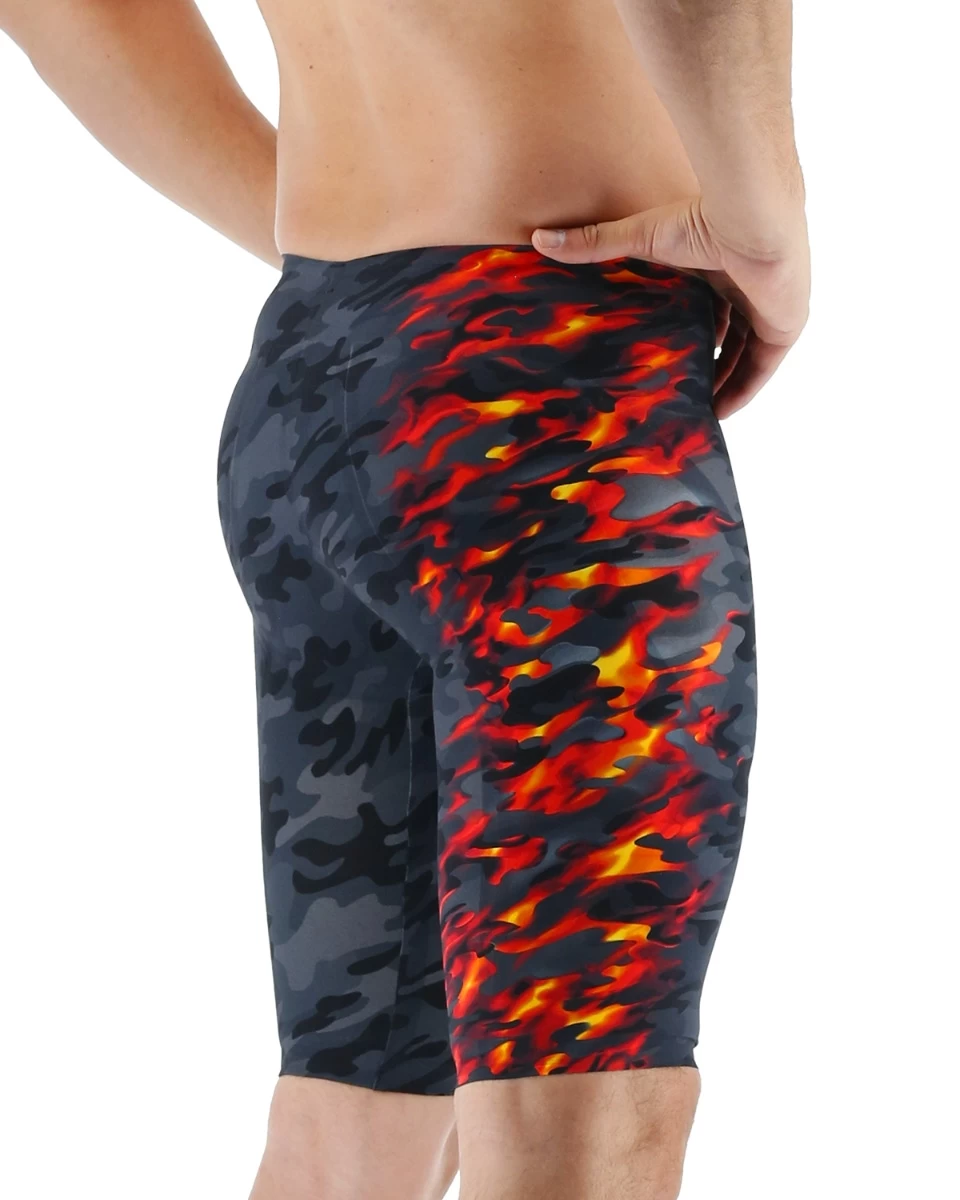 TYR Men’s Venzo™ High-Waist Jammer Swimsuit - Camo Fire - Image 5