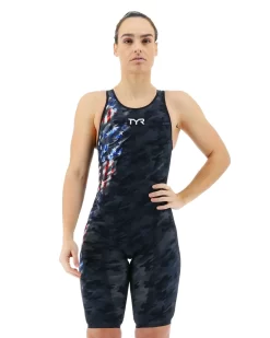 TYR Women's Venzo™ Open Back - USA Blackout Camo